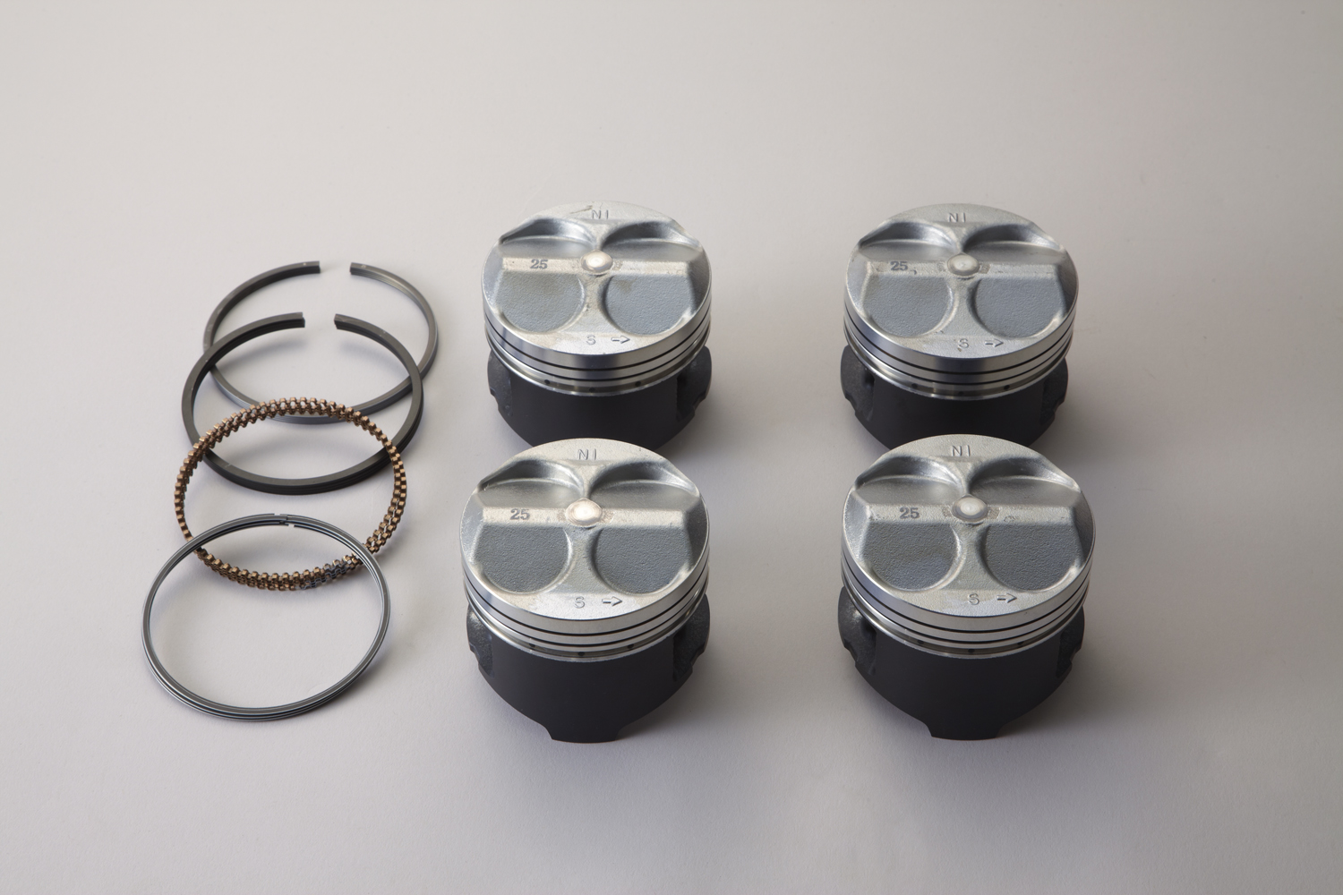 Spoon Oversize Piston Set (including Piston Rings)