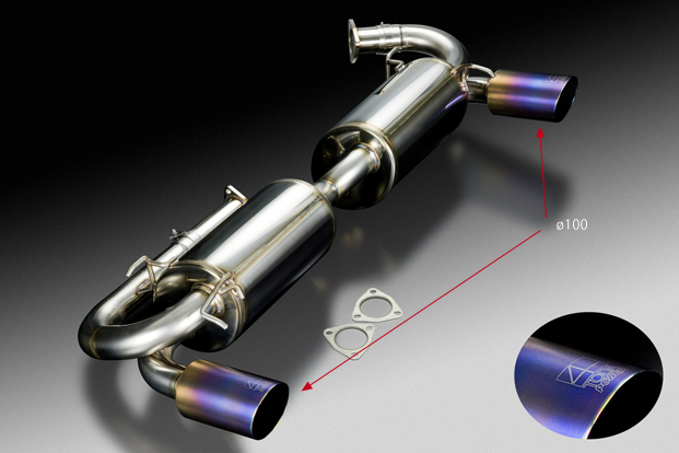 Toda Racing Type I Dual Exhaust System with Titanium Tips