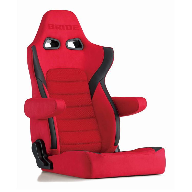 Bride Ergoster Reclining Seat (Red with 12v Heater Element)