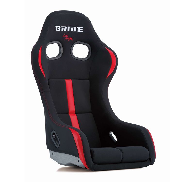 Bride Zeta IV Reims Bucket Seat (Black with Red Stripe / FRP)