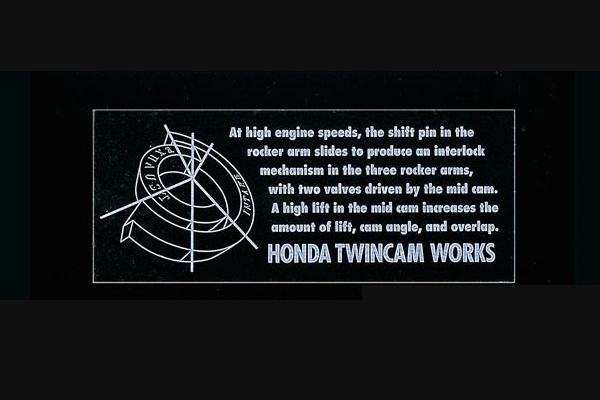 FEEL's Honda Twincam Valve Timing Sticker