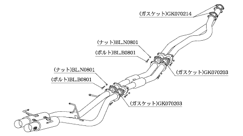 Kakimoto Racing Hyper2000 Full Mega N1 +Full Dual Exhaust System