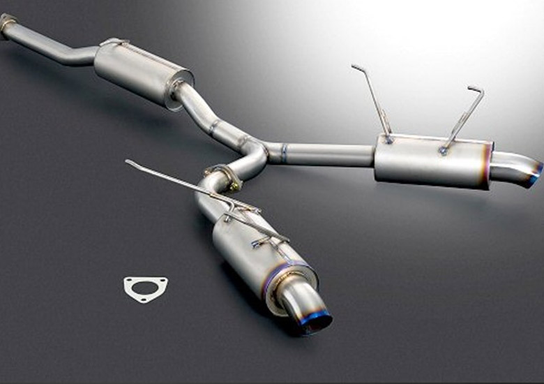 J's Racing T304 Semi Titanium 60RS Exhaust System (Double)