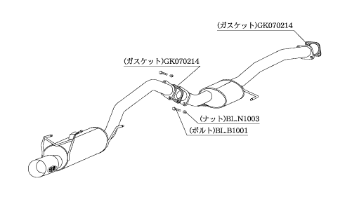 Kakimoto Racing R Exhaust System